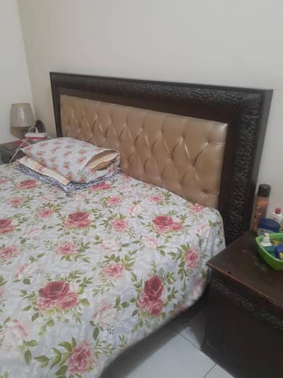 Double Bed with Dressing and Side Tables