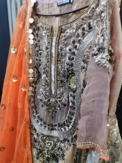 Khuda Baksh Heavy Formal Dress Small Size – Like New