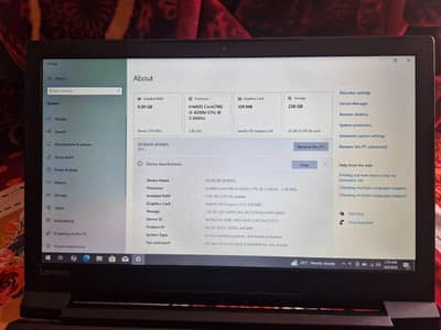Lenovo i5 6th generation  8gb/256