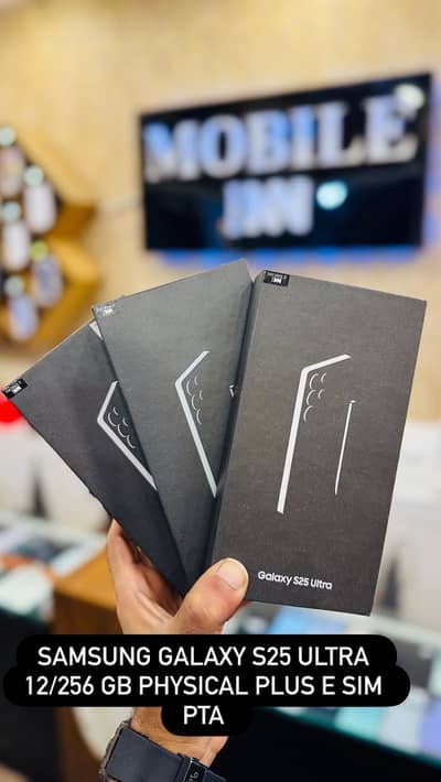 Brand New Box Pack Samsung Galaxy S25 Ultra 12/256GB Snapdragon PTA