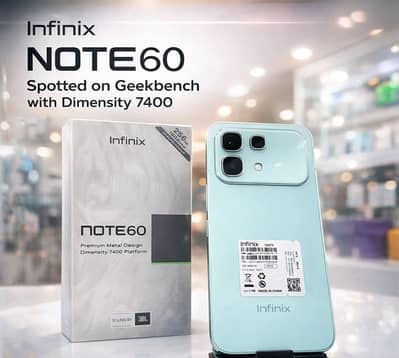 Infinix Note 60 (Fiz Blue color) Check color in add(Pin pack mobile)