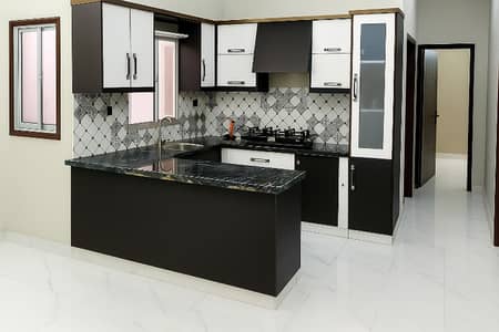 North Nazimabad Block L from Madras Bakery side semi Corner portion 2nd floor 3 bed DD 3 attached washrooms