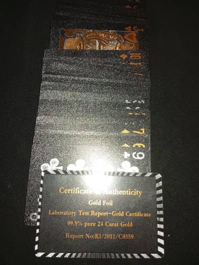 Real gold Cards