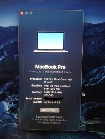 MacBook pro 2017