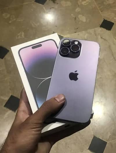 14 pro max factory unlock dual physical sim  with box