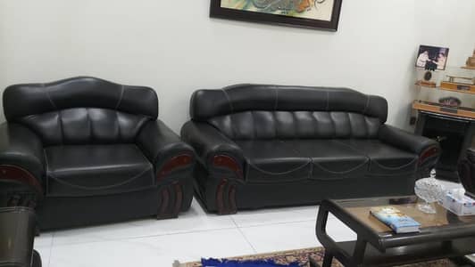 leather 6 seater sofa