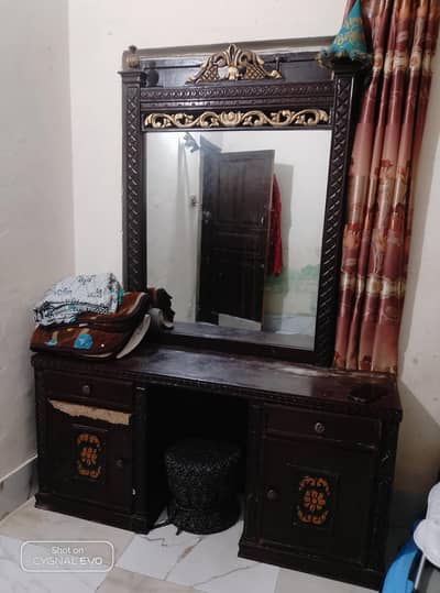 bed with dressing table for sale