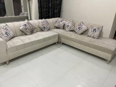 L Shape 7 Seater Sofa – Hardly Used, Almost New