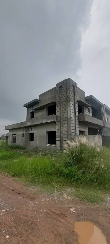 8 Marla Corner Gray Structure House A Block E-18 Gulshan Sehat