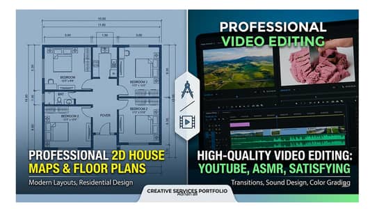 Professional 2D & 3D House Map Design - Adnan Ali