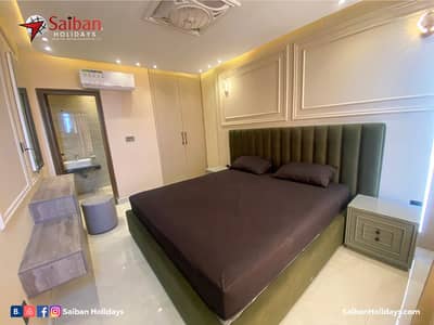 1 Bedroom VIP Full furnish flat per day available in Bahria town Lahore 0300 4561276