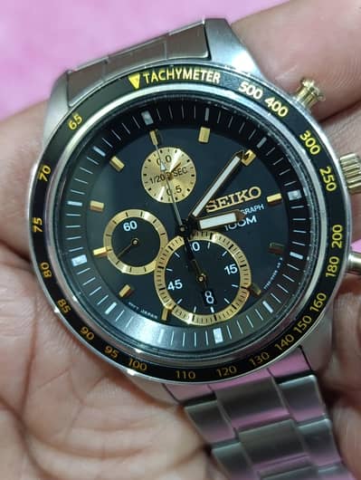 SEIKO Quartz 7T92-0NW0 chronograph Mens Watch