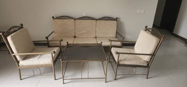 7-Seater Wrought Iron Sofa Set for Sale – Elegant & Durable