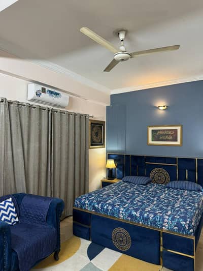 1 Bedroom Luxury Farninsh Apartment available for rent in E-11/3 Markez, Residential meter installed