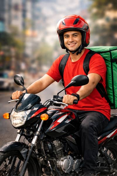 BIKE RIDERS FOR FOOD DELIVERY