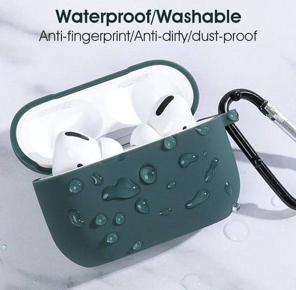 Silicone Case for AirPods Pro - 360-Degree Protection with Hook