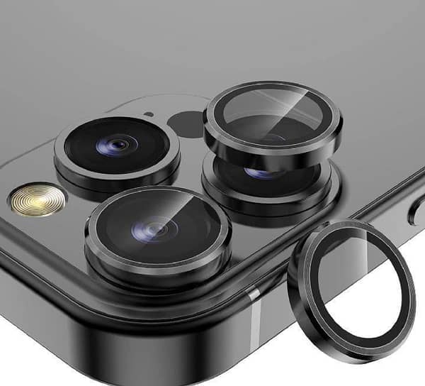 Camera Lens Protector for iPhone 16 Pro/16 Pro Max - HD Tempered Glass Cover with Aluminum Alloy