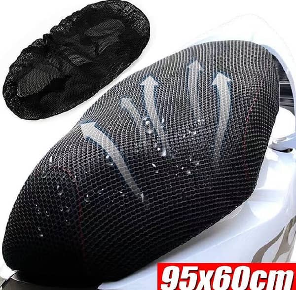 Motorcycle Seat Heat Mesh Net Cover for 70 / 100 / 125 / 155 cc – Anti-Scratch, Universal Fit