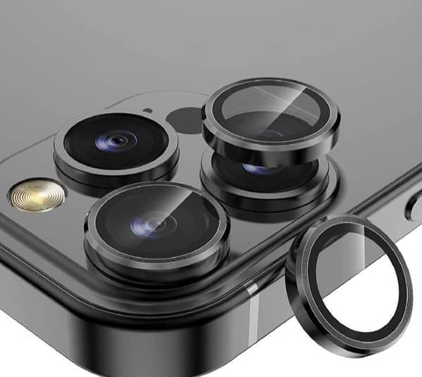 Camera Lens Protector for iPhone 11 to 16 Series - Premium Anti-Shockproof Tempered Metal Lens Cover with Durable Back Protection and Soft Grip