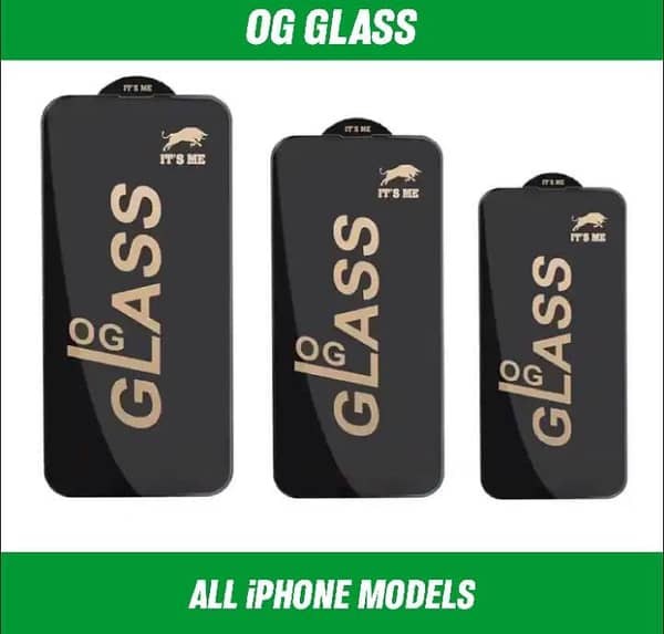 iPhone 7/8 to 16 Pro Max OG Glass Screen Protector - Anti-Scratch Design