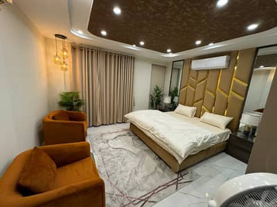 1 bed fully furnished luxurious apartment available in bahria town lahore