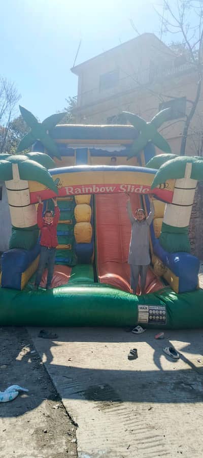 jumping swimming slide