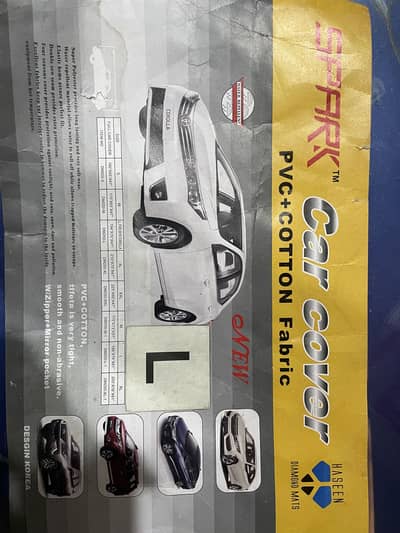 Spark Premium PVC+Cotton Car Cover - Size L (Used Once)
