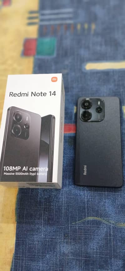 Redmi Note 14 [Scratchless Phone] 8/256 With Box and charger