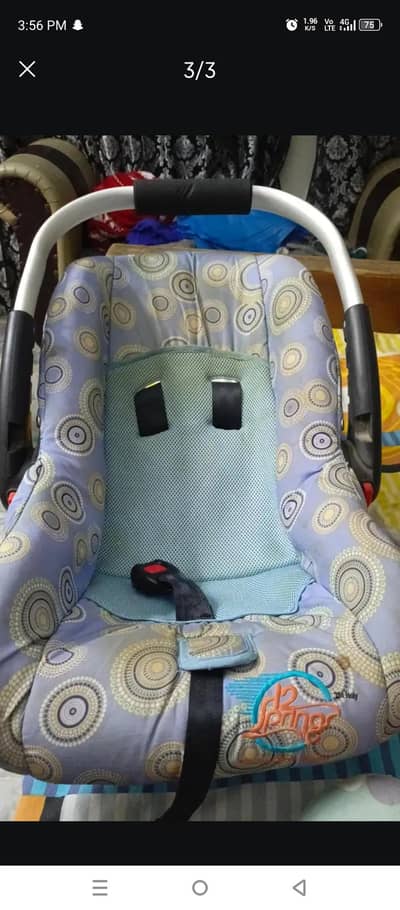 baby cot in good quality nd condition more side cousions availabe