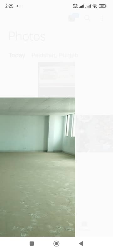 MadinaTown Susan road link 20 60 hall base ment first and second flour for rent office use