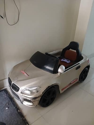 chargeable kid car imported BMW golden