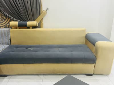 14-seater sofa set (with 4 stoles and cushions )