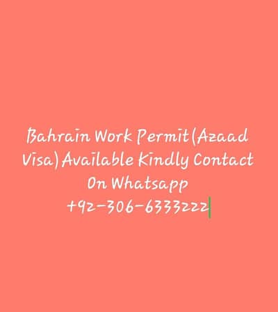 Bahrain Work Permit For Sale One Year Validity