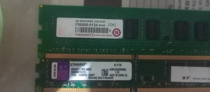 i5 3rd gen 3470 processor  and rams ddr3 8gb 8gb single two sticks