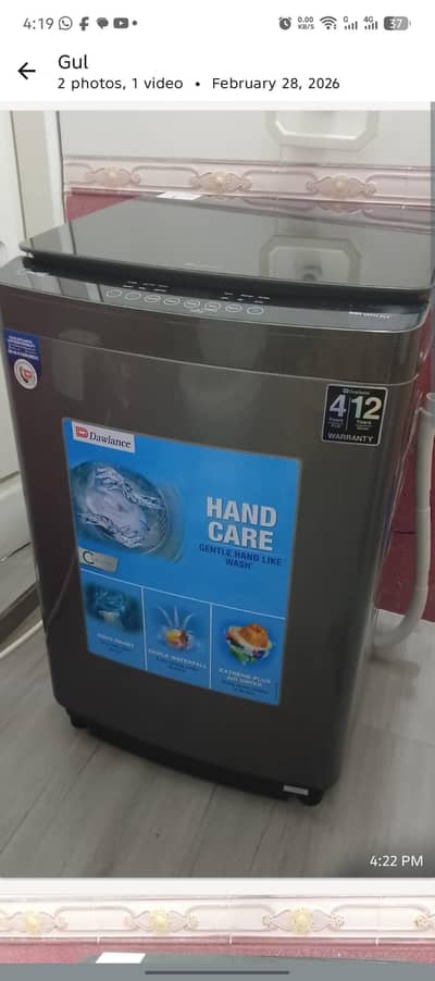 Dawlance Fully Automatic Machine  14KG Touch panel