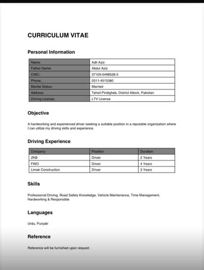 I am  licensed driver !