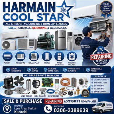 Split AC & Window AC Sale | Installation & Repair Karachi