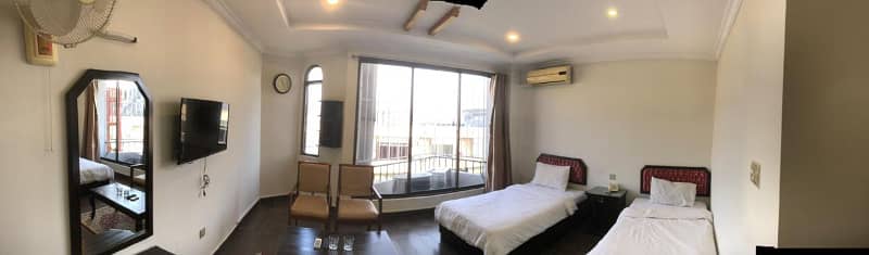 700 Sqyd Blue Area Hotel Fully Furnished 39 Bedrooms with Attached Bathroom Big Hall available for Rent