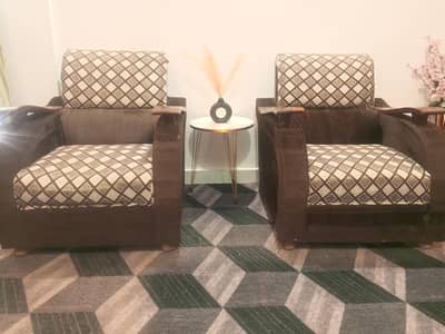 sofa set 5 seater good condition sab thek hai