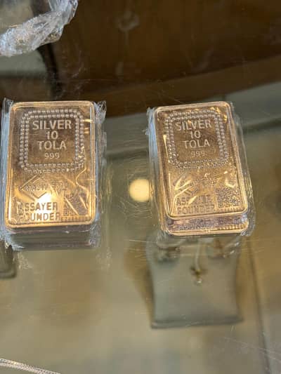 Silver 30 tola. 10 tola bars