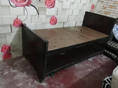 pure Tali wooden bed with frame Drawers