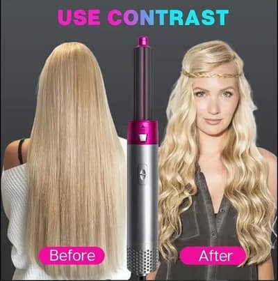 5-in-1 Hair Dryer Brush with Curler, Straightener and Volumizer