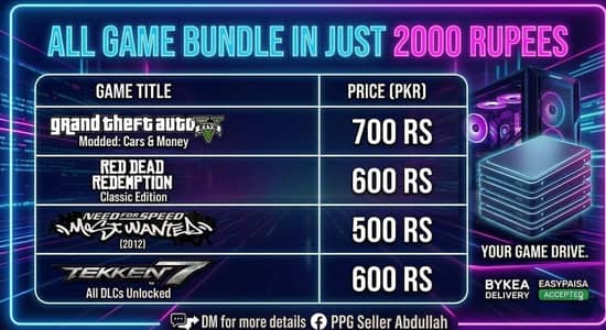 "PC Game Installation & HDD Data Filling Service"