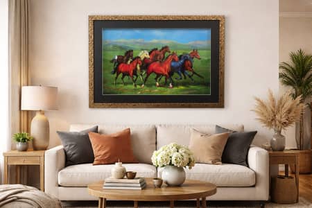 3D Gallopping Horses/ Wall Hanging