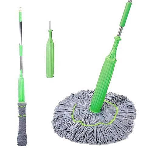 2 In 1 Microfiber Floor Mop, Microfiber Mop Wiper, Long Handle Kitchen Floor Cleaning Tool