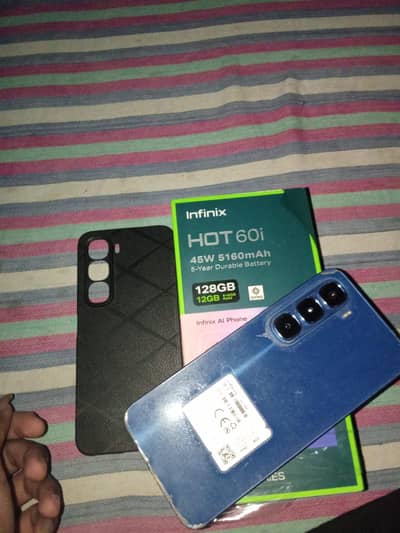 Infinix hot 60i complete box and charger