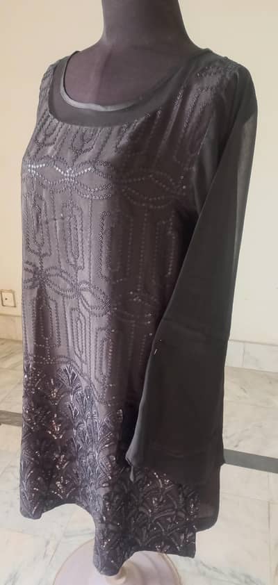 Silk embroidered shirt