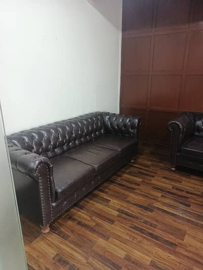 VIP SEMI FURNISHED OFFICE FOR RENT 2100 SQFT AT MAN ROAD WITH LIFT 3 WASHROOM FRONT ENTRANCE GLASS ELEVATION 1200+900 AT SAME FLOOR