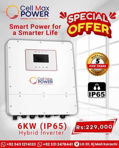 CMP-6000 PowerCore X65 6KW Hybrid Inverter