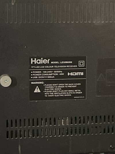 Haier LED TV B8500